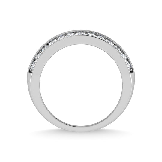 1 ct. total 14K white gold diamond men's ring