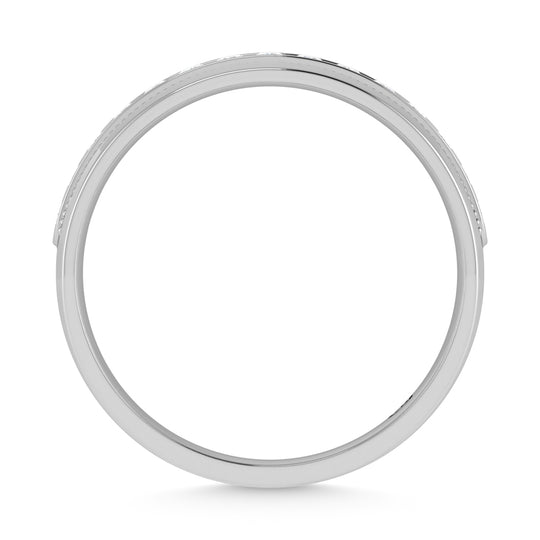 10K White Gold 1/2 ct. Total Diamond Machine Set Men's Band