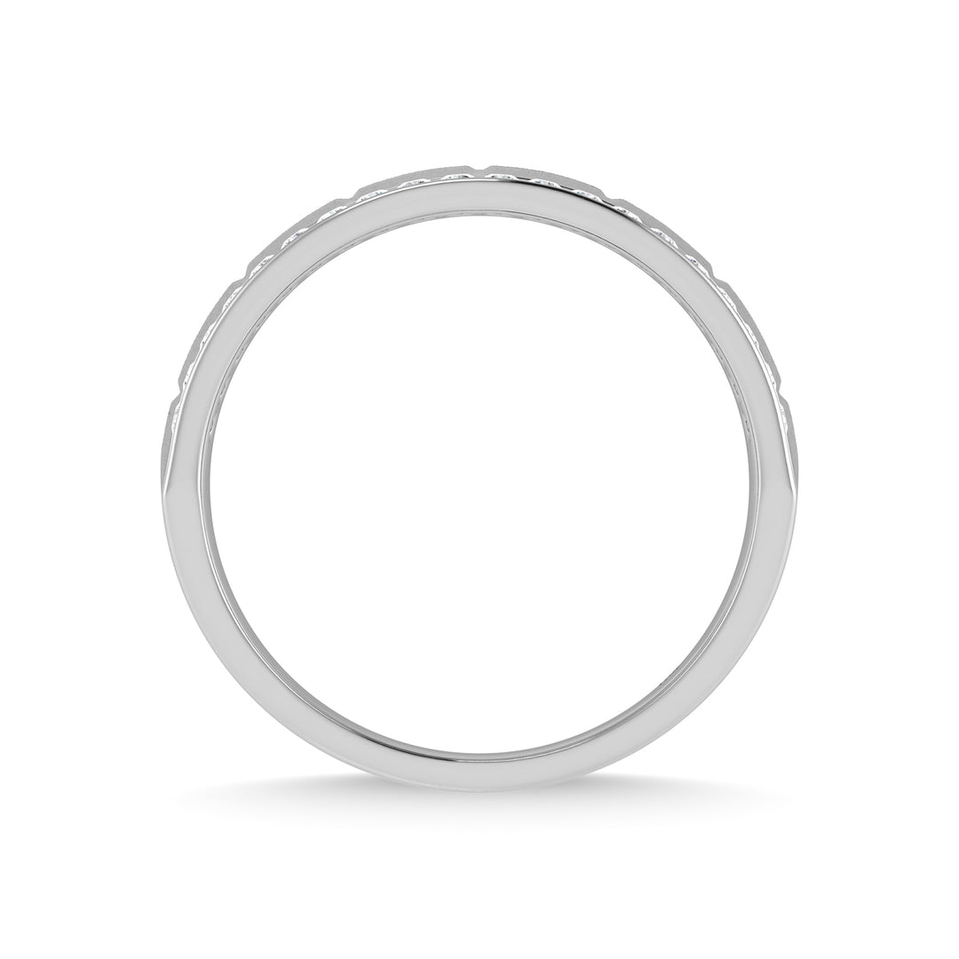 1/2 ct. 14K White Gold Diamond Men's Machine Band
