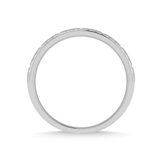 1/2 ct. 14K White Gold Diamond Men's Machine Band