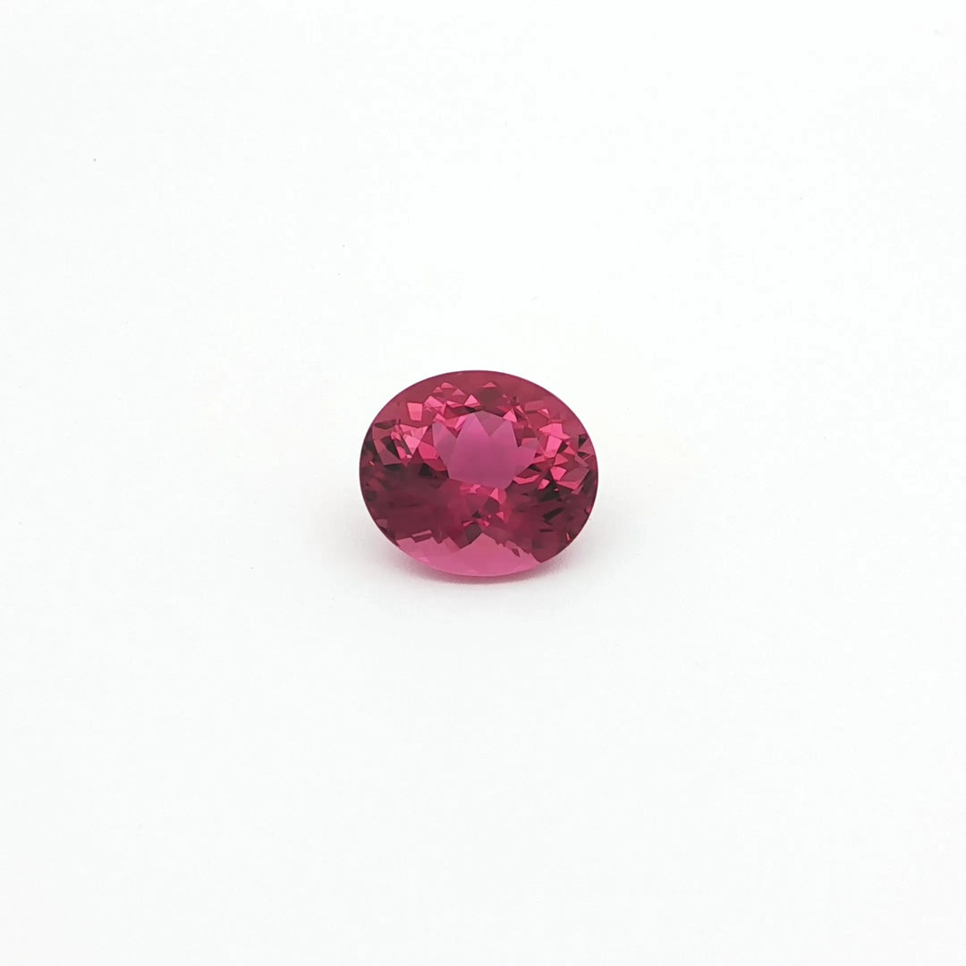 8.01ct Oval Natural Tourmaline (Colour Pink, Clarity Eye Clean, Cut Faceted)