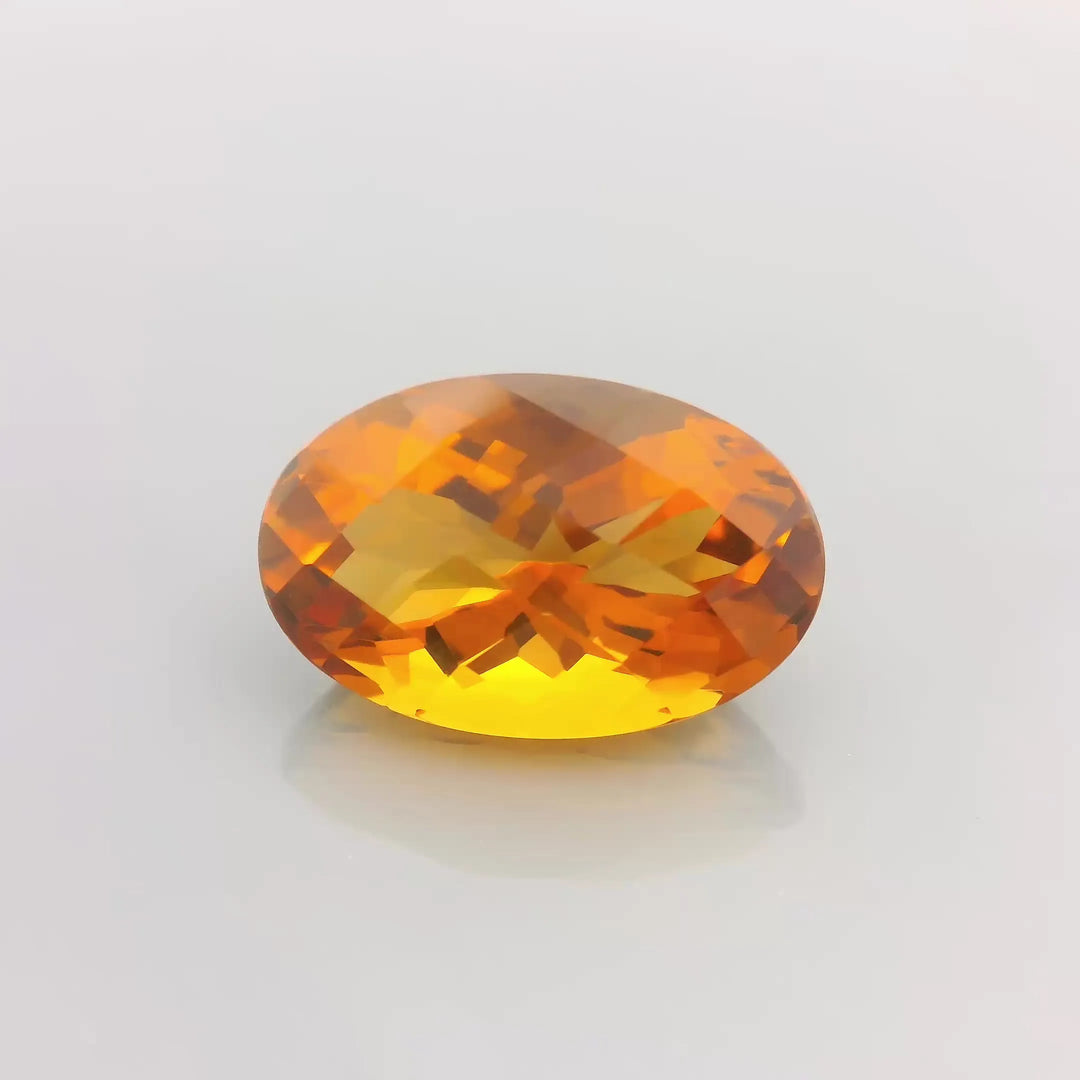 8.18ct Oval Natural Citrine (Colour Yellow, Clarity Eye Clean, Cut Faceted)