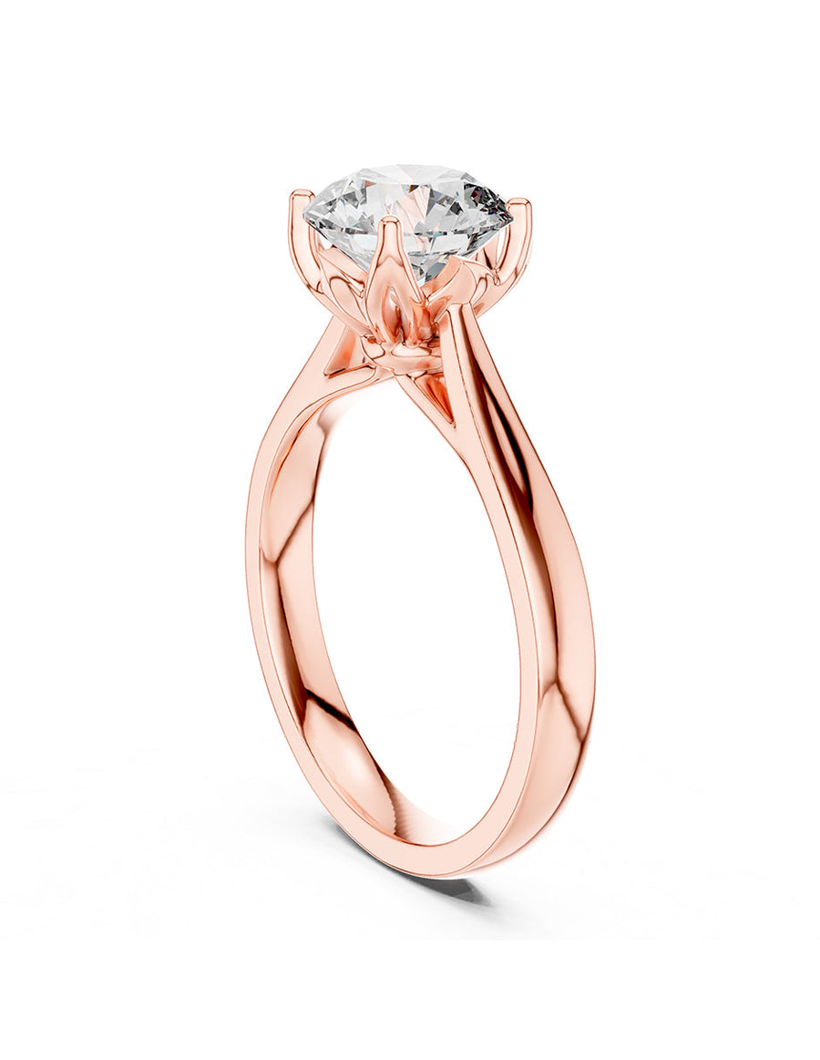 Anillo de Compromiso - solitario - AMORE1-RD-CZ