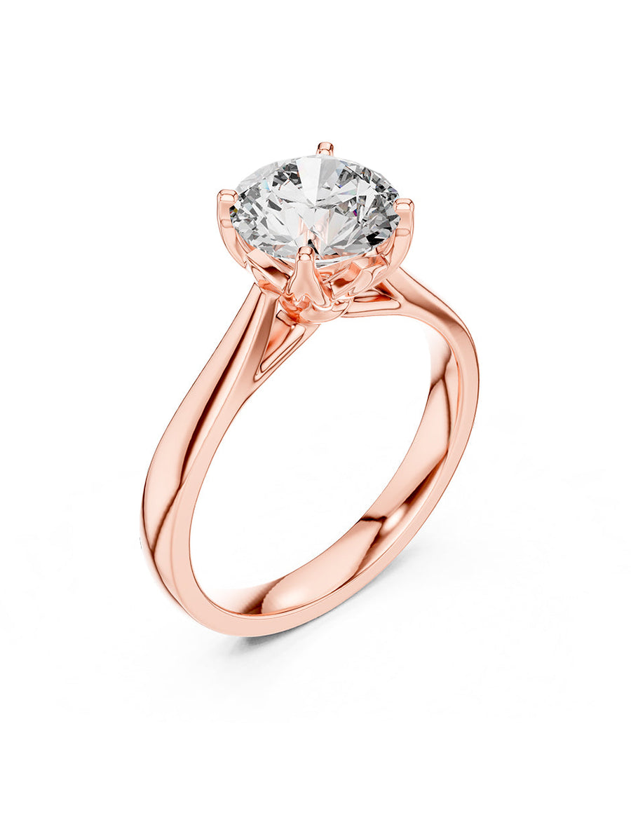 Anillo de Compromiso - solitario - AMORE1-RD-CZ