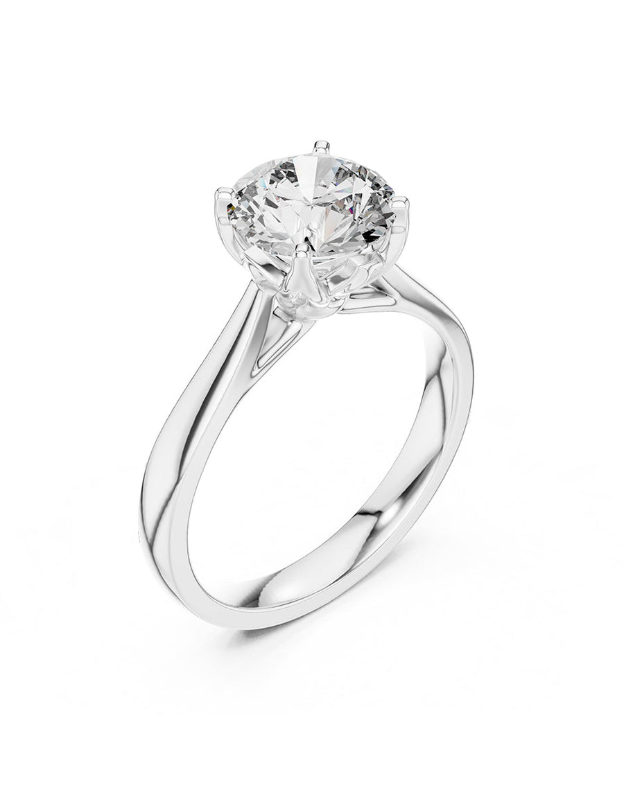 Anillo de Compromiso - solitario - AMORE1-RD-CZ