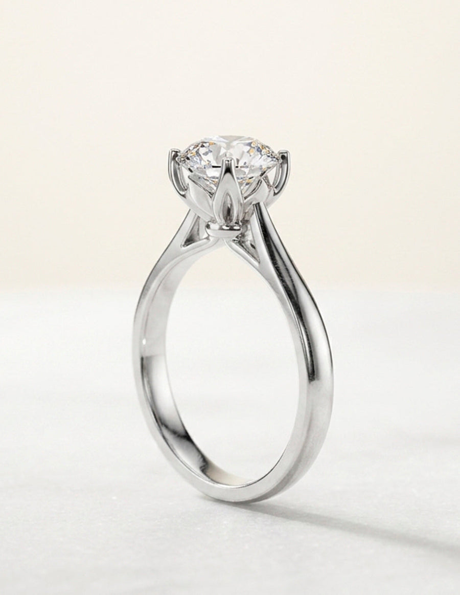 Anillo de Compromiso - solitario - AMORE1-RD-CZ
