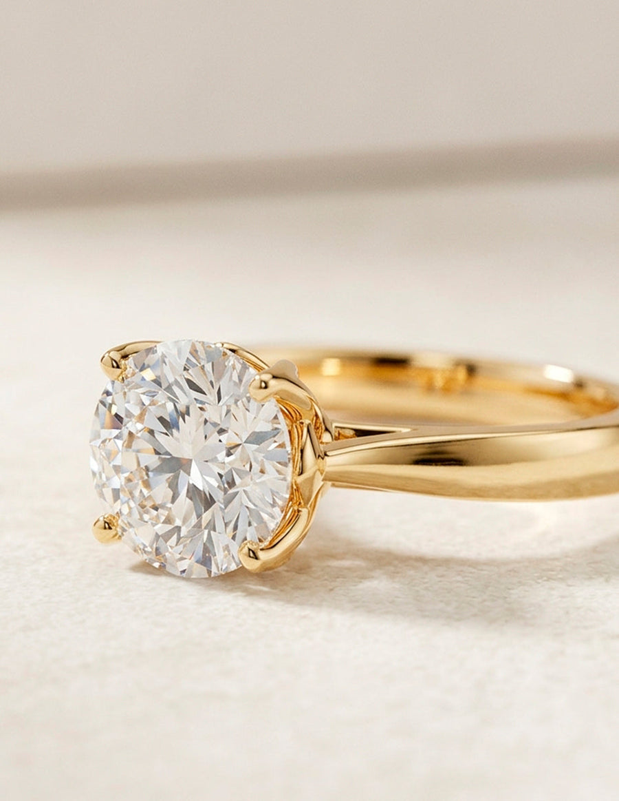 Anillo de Compromiso - solitario - AMORE1-RD-CZ