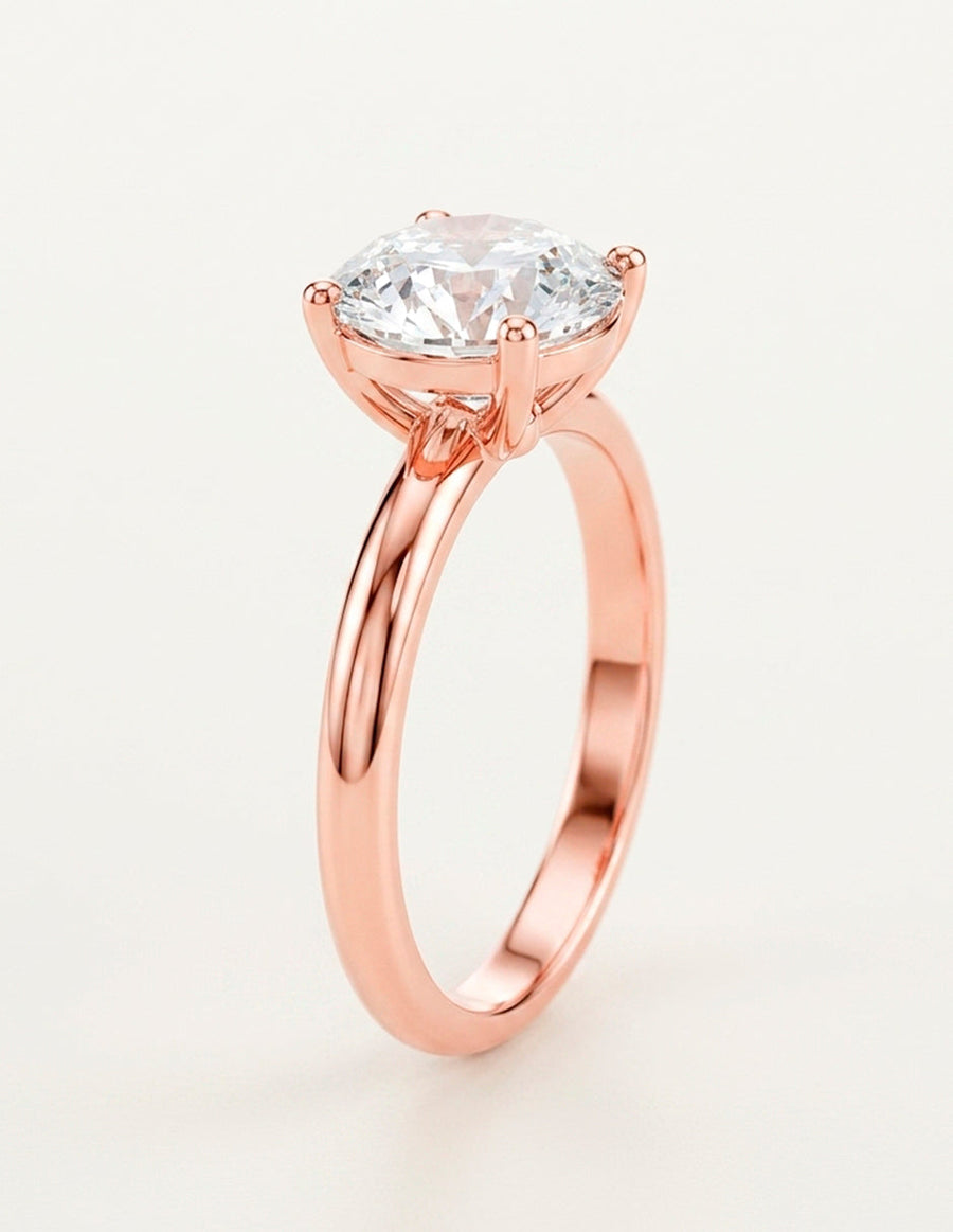 Anillo de Compromiso - solitario - AMORE10-RD-CZ