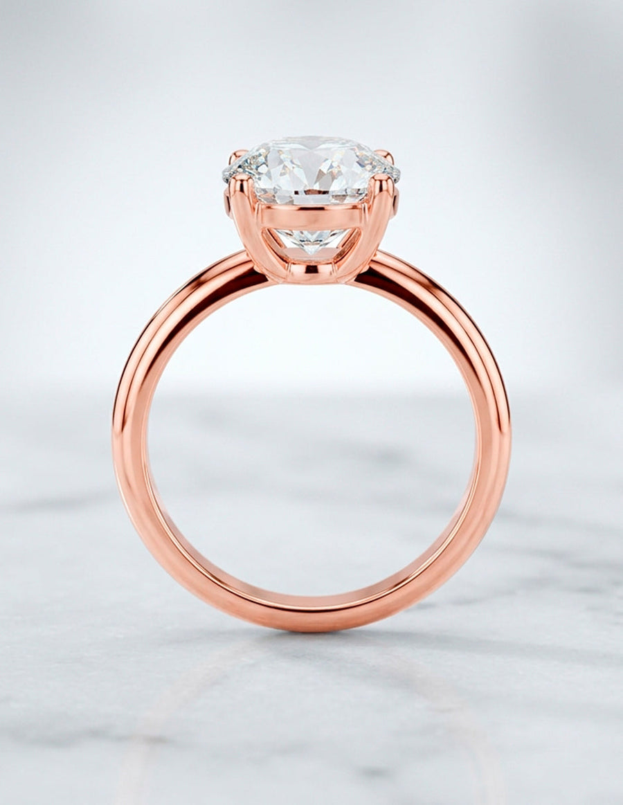 Anillo de Compromiso - solitario - AMORE10-RD-CZ