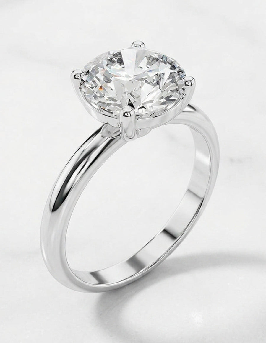 Anillo de Compromiso - solitario - AMORE10-RD-CZ