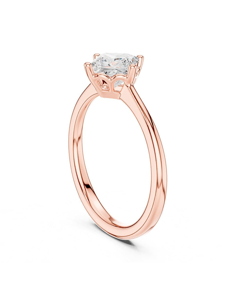Anillo de Compromiso - solitario - AMORE100-PR-CZ