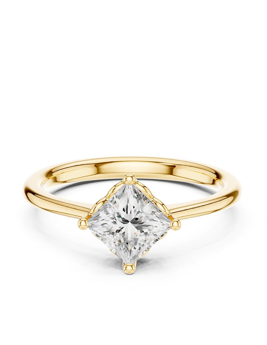 Anillo de Compromiso - solitario - AMORE100-PR-CZ