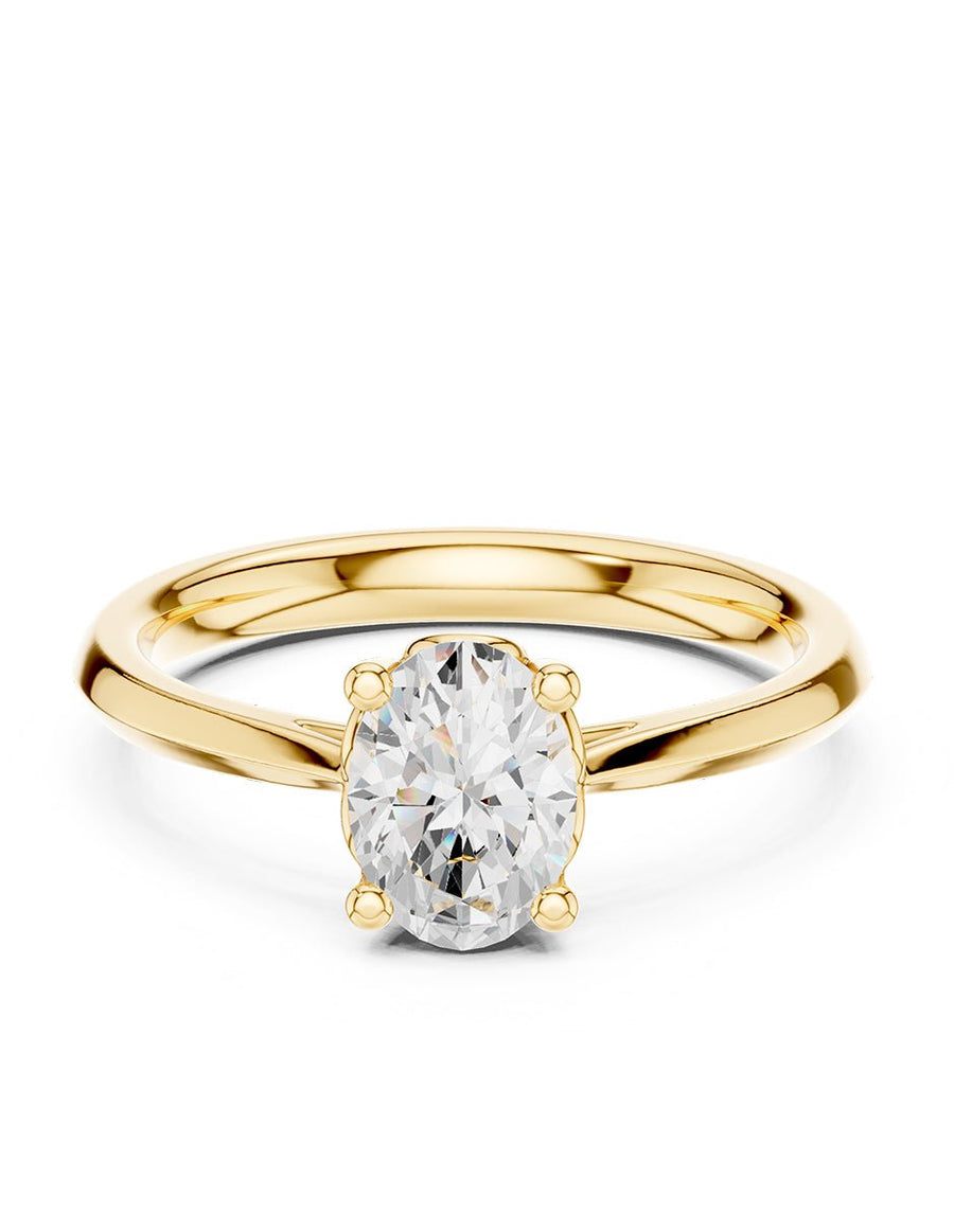 Anillo de Compromiso - solitario - AMORE101-OV-CZ