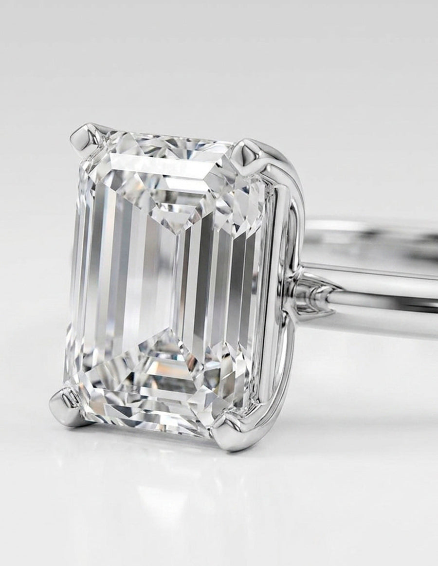 Anillo de compromiso - solitario - AMORE103-EM-LG