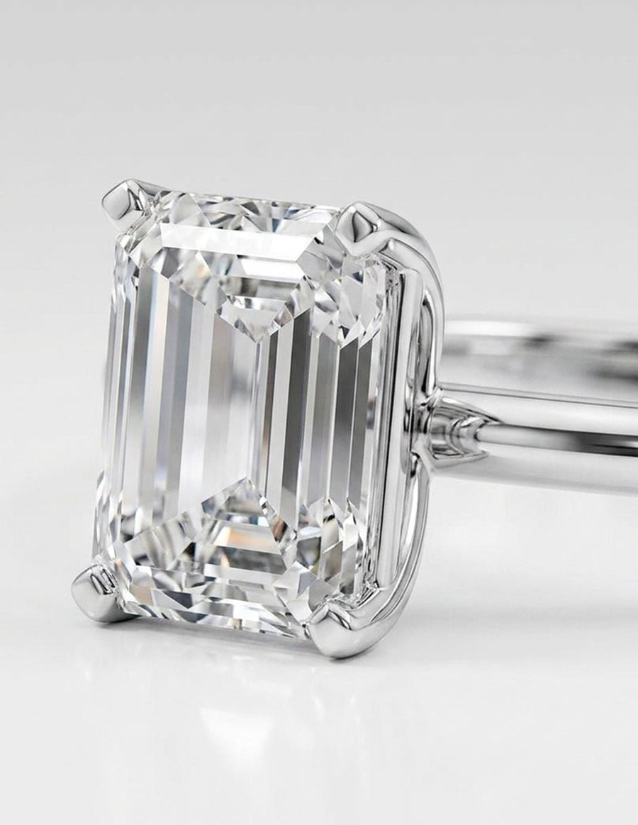 Anillo de Compromiso - solitario - AMORE103-EM-CZ