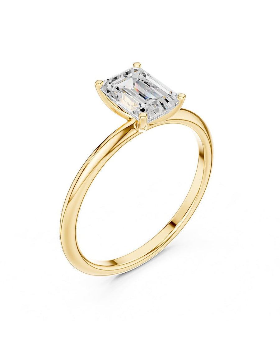 Anillo de Compromiso - solitario - AMORE103-EM-CZ
