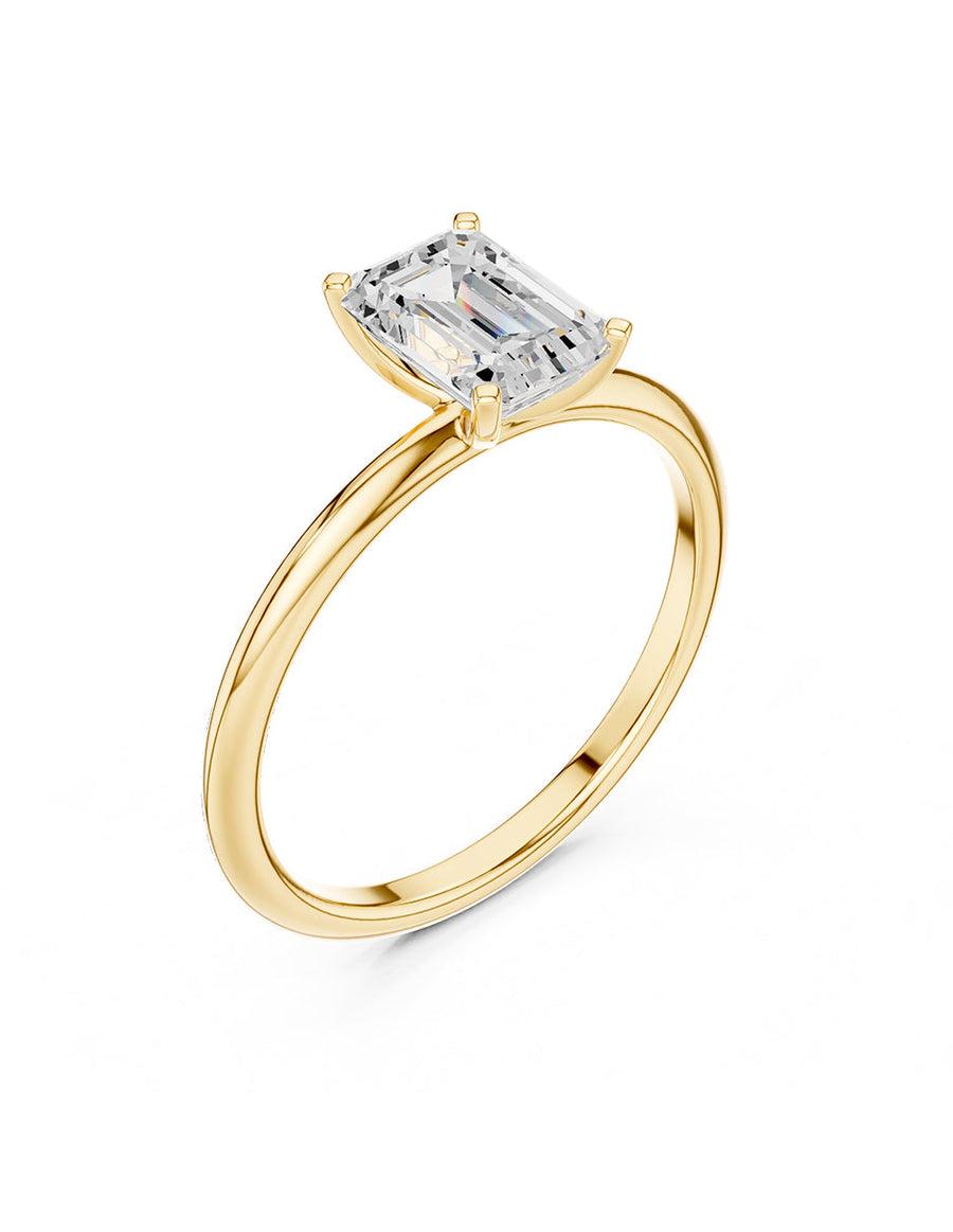Anillo de compromiso - solitario - AMORE103-EM-LG