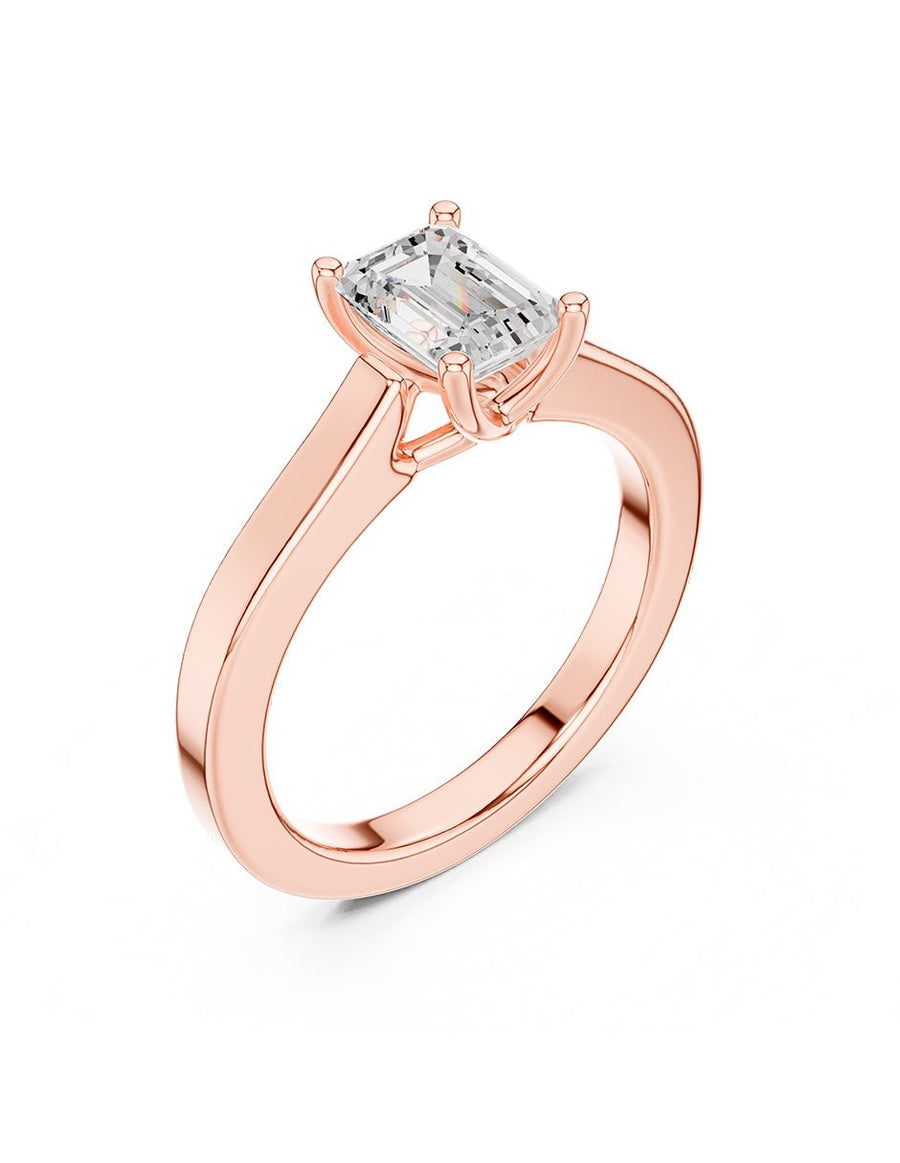 Anillo de Compromiso - solitario - AMORE104-EM-CZ