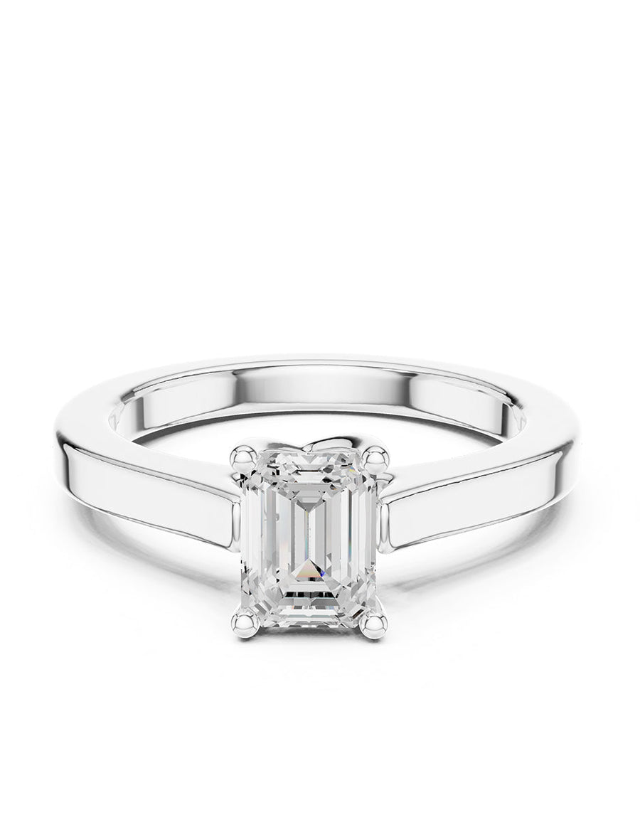 Anillo de Compromiso - solitario - AMORE104-EM-CZ
