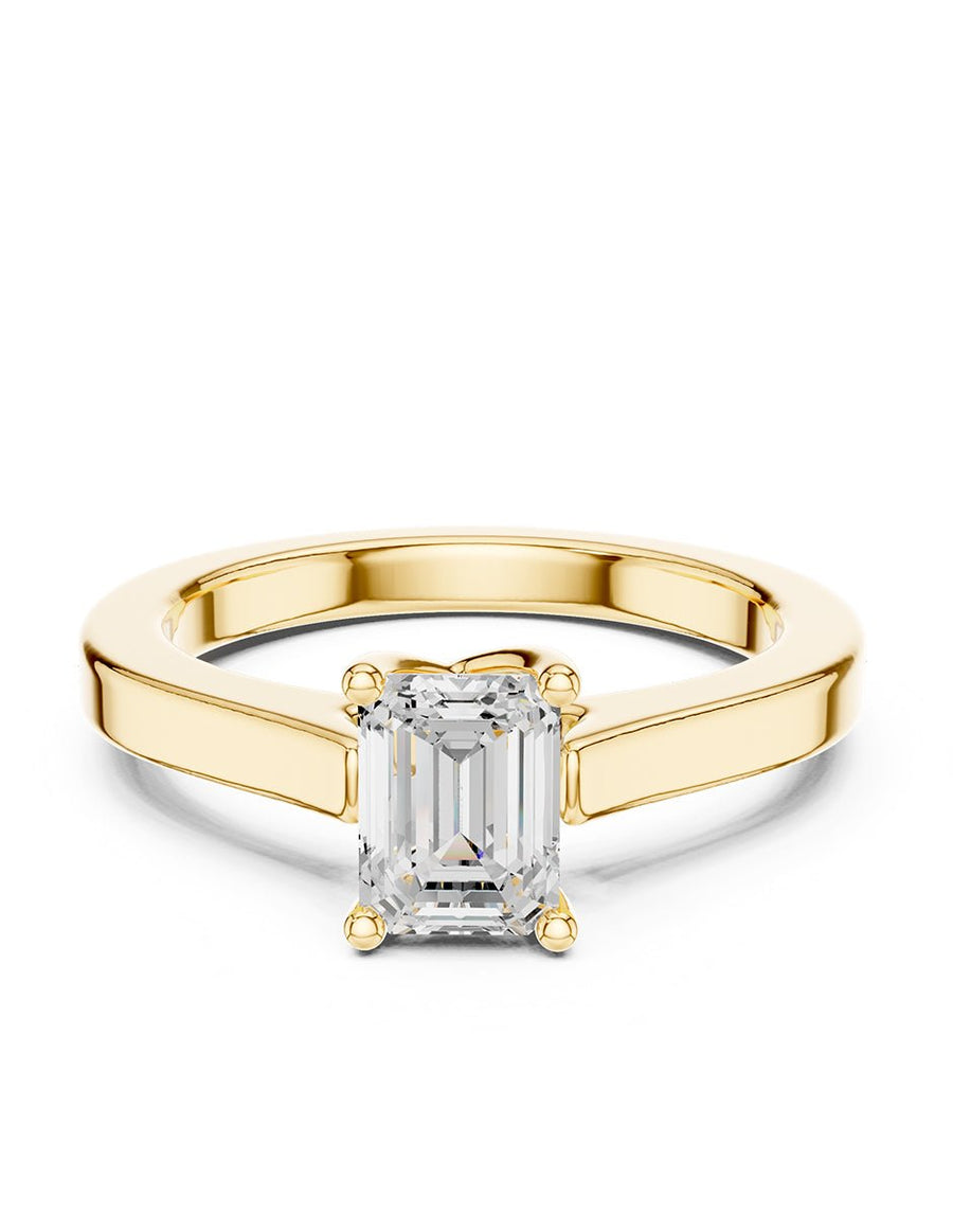 Anillo de Compromiso - solitario - AMORE104-EM-CZ