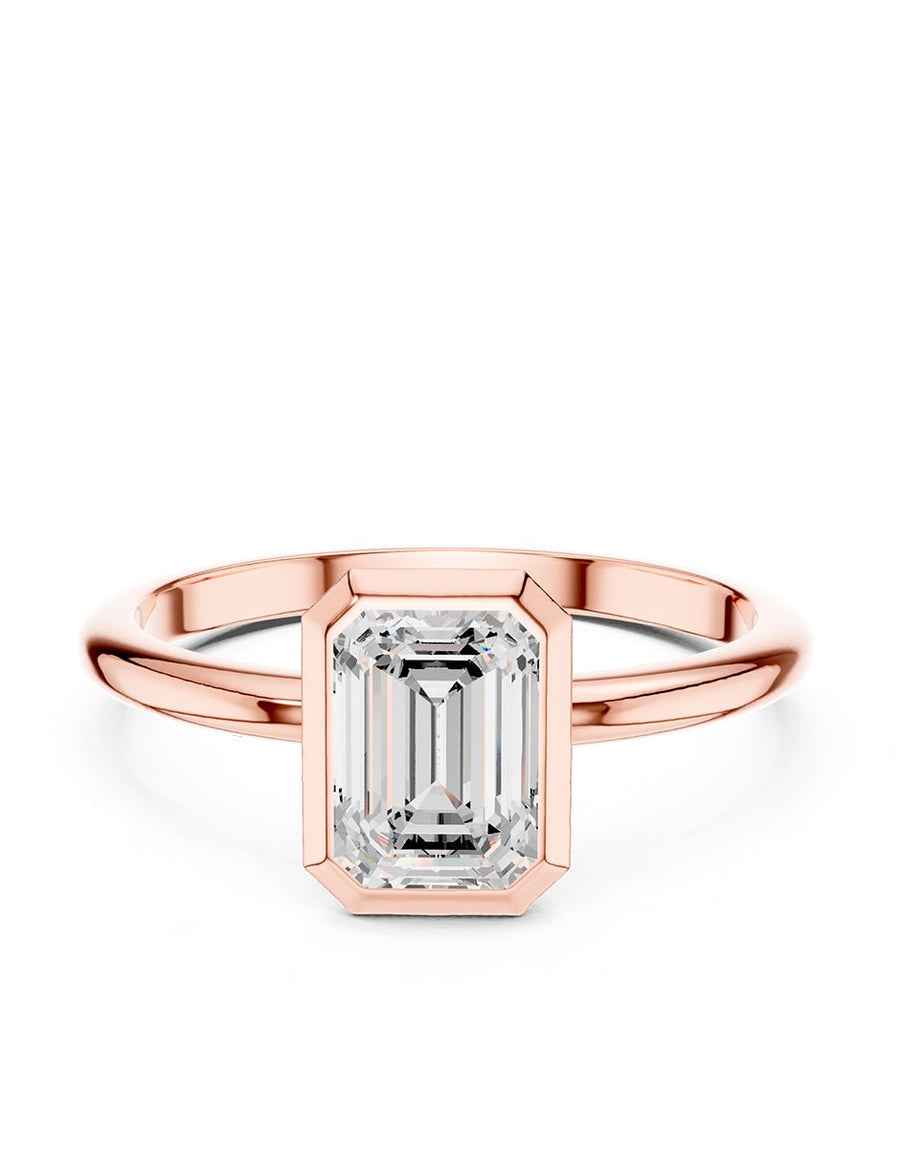 Anillo de Compromiso - solitario - AMORE105-EM-CZ