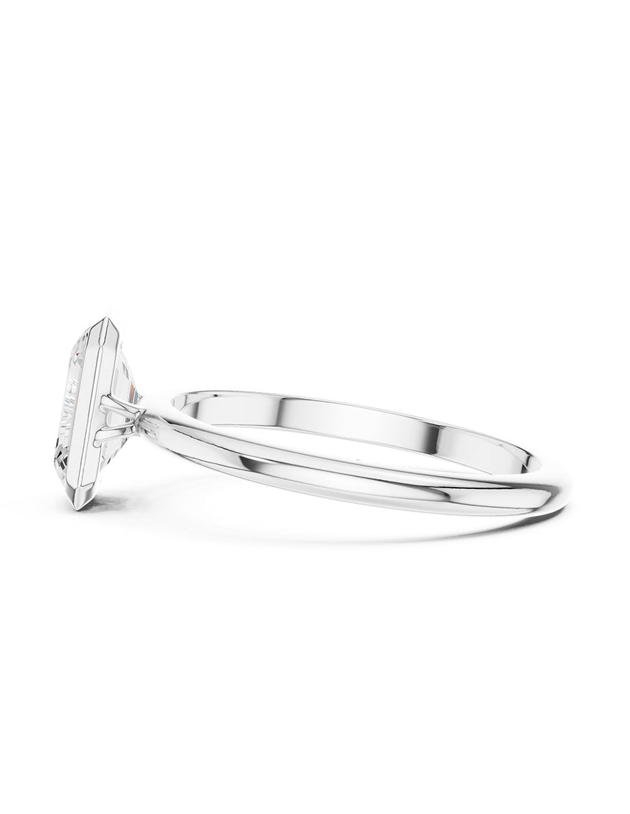 Anillo de Compromiso - solitario - AMORE105-EM-CZ
