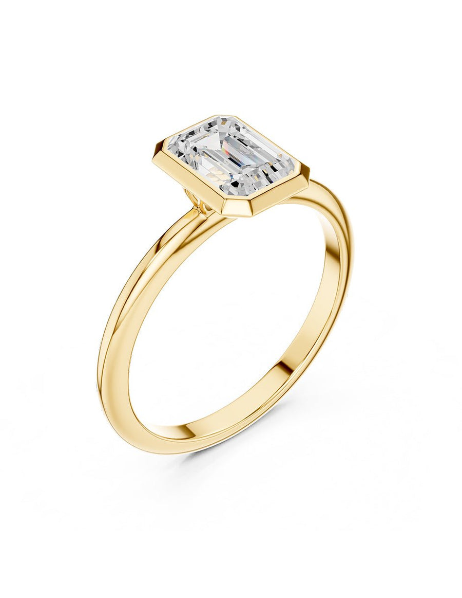 Anillo de Compromiso - solitario - AMORE105-EM-CZ