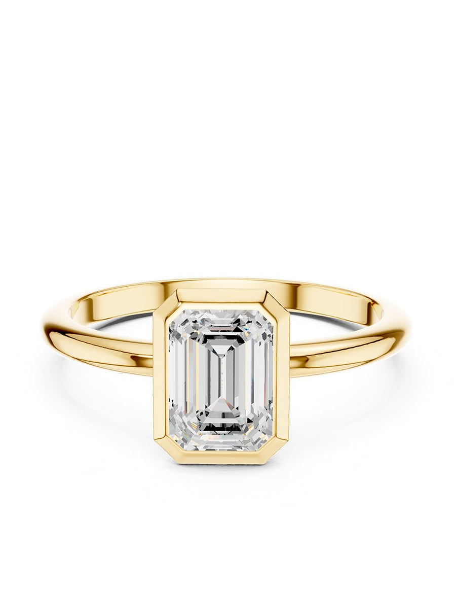 Anillo de Compromiso - solitario - AMORE105-EM-CZ