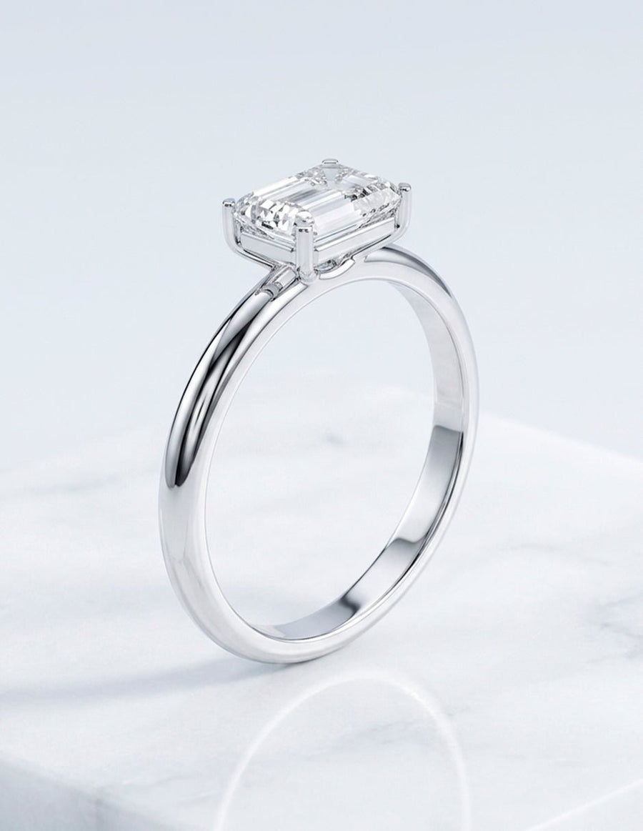 Anillo de Compromiso - solitario - AMORE106-EM-CZ