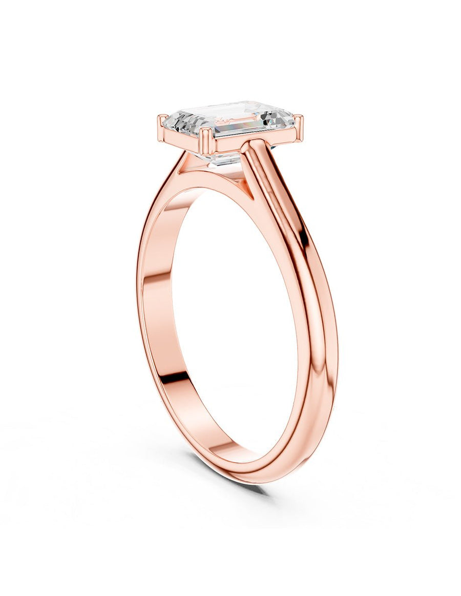 Anillo de Compromiso - solitario - AMORE107-EM-CZ