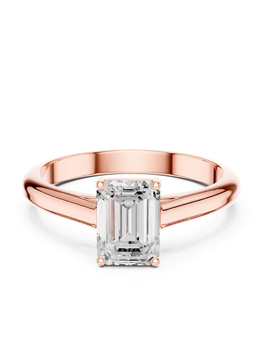Anillo de Compromiso - solitario - AMORE107-EM-CZ