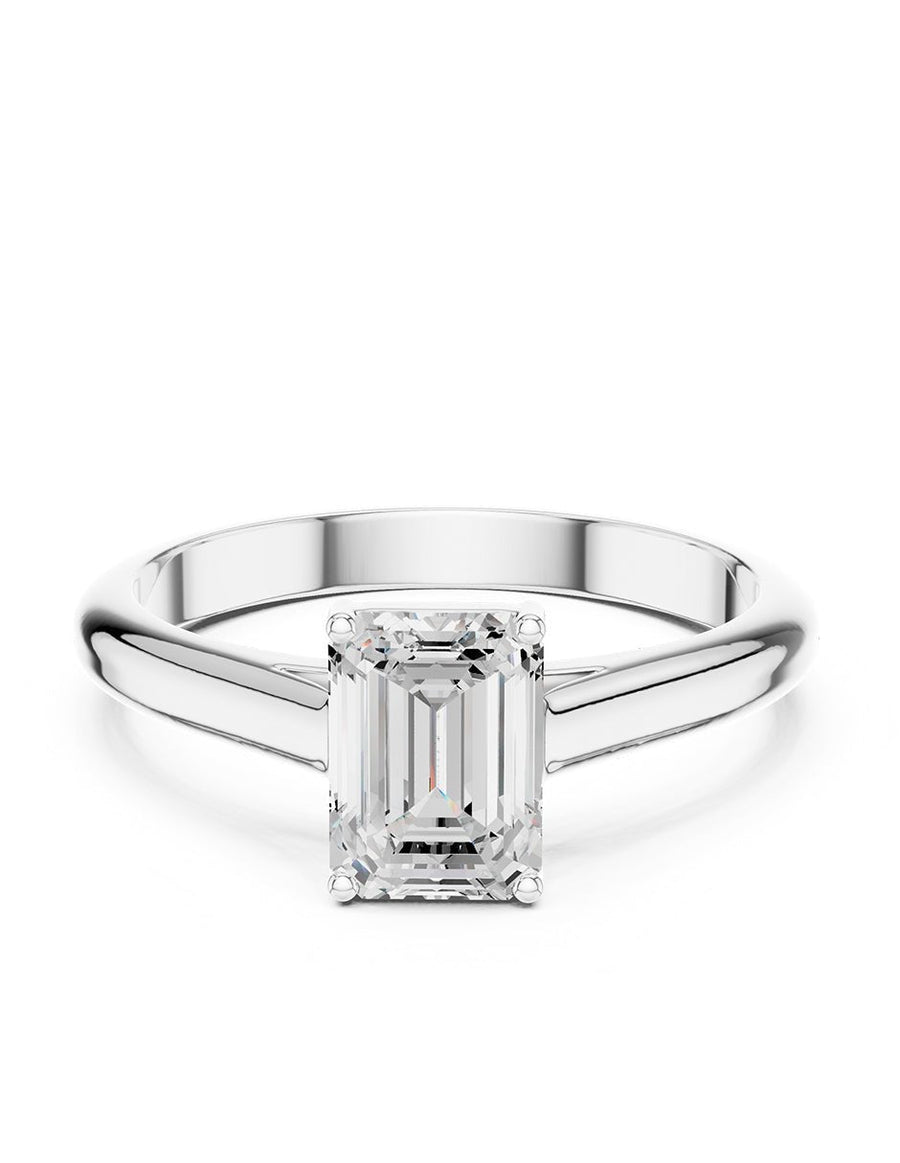Anillo de Compromiso - solitario - AMORE107-EM-CZ