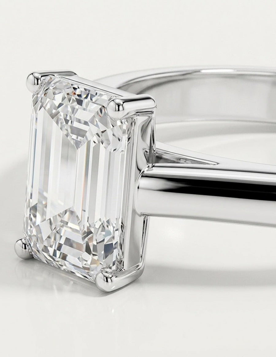 Anillo de Compromiso - solitario - AMORE107-EM-CZ