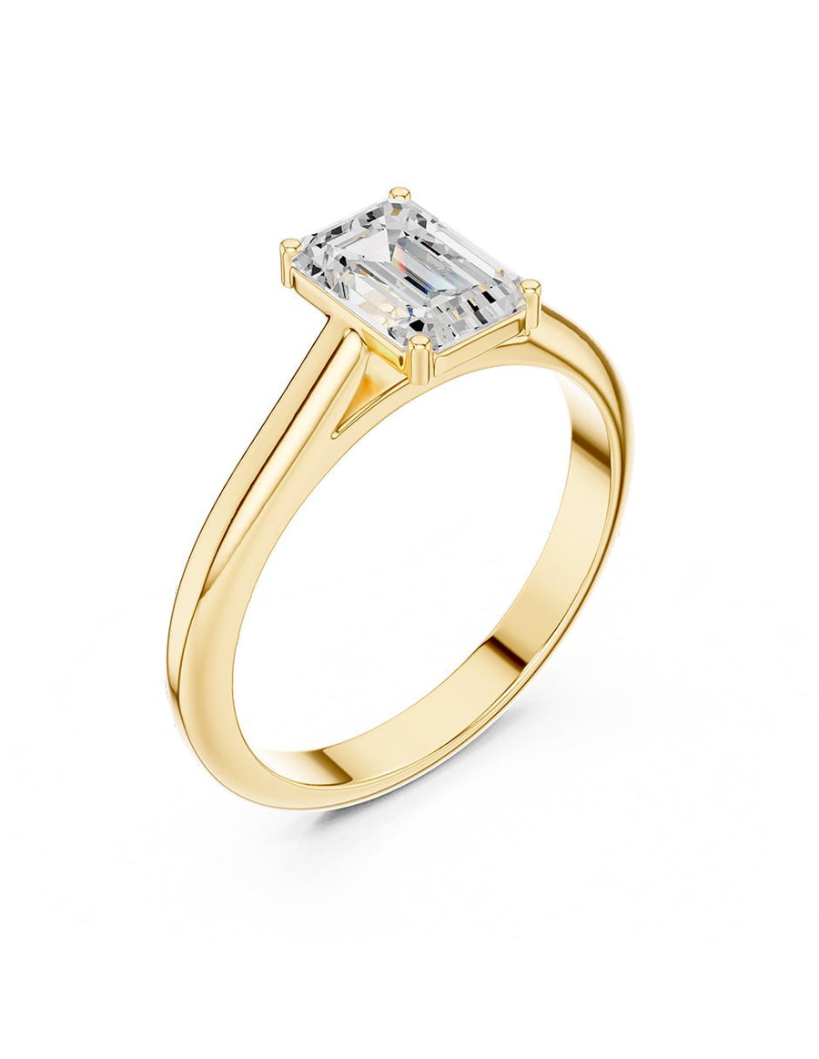 Anillo de Compromiso - solitario - AMORE107-EM-CZ