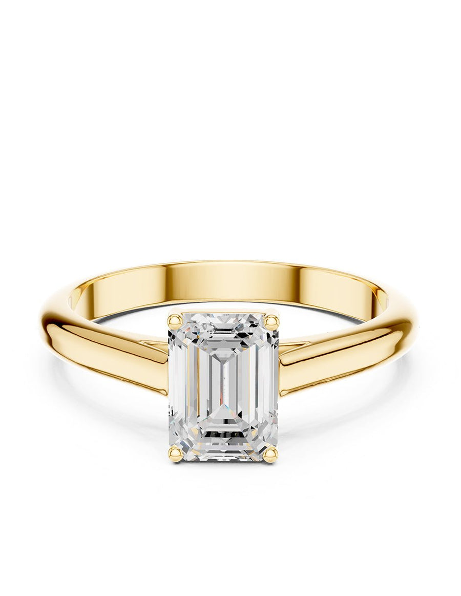 Anillo de Compromiso - solitario - AMORE107-EM-CZ