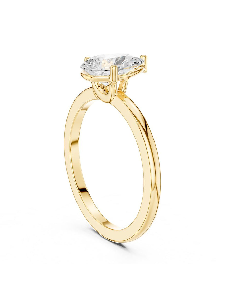 Anillo de Compromiso - solitario - AMORE108-PE-CZ