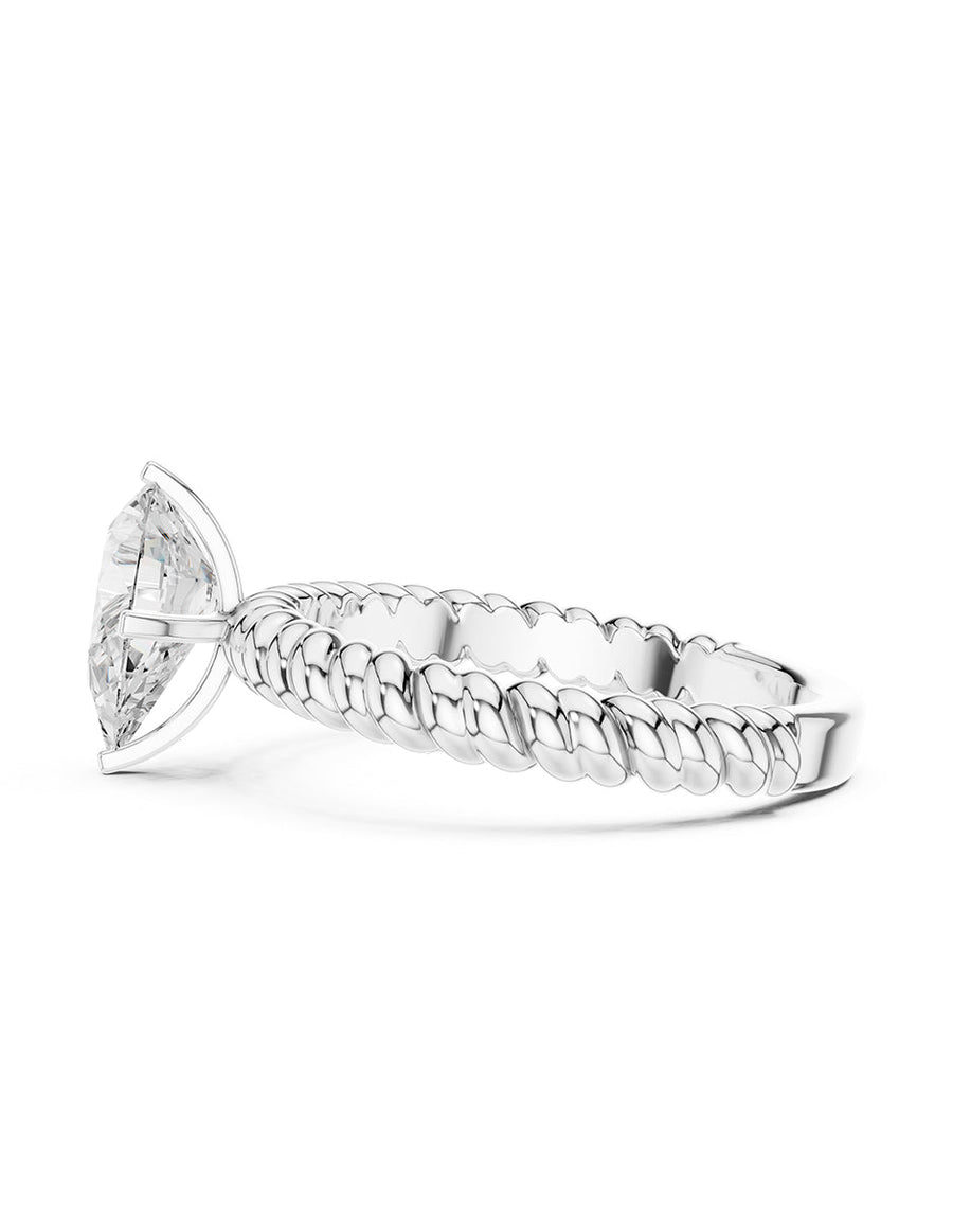 Anillo de Compromiso - solitario - AMORE109-PE-CZ