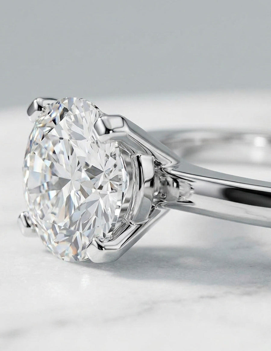 Anillo de Compromiso - solitario - AMORE11-RD-CZ
