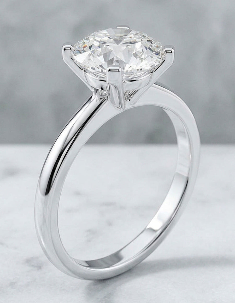 Anillo de Compromiso - solitario - AMORE11-RD-CZ