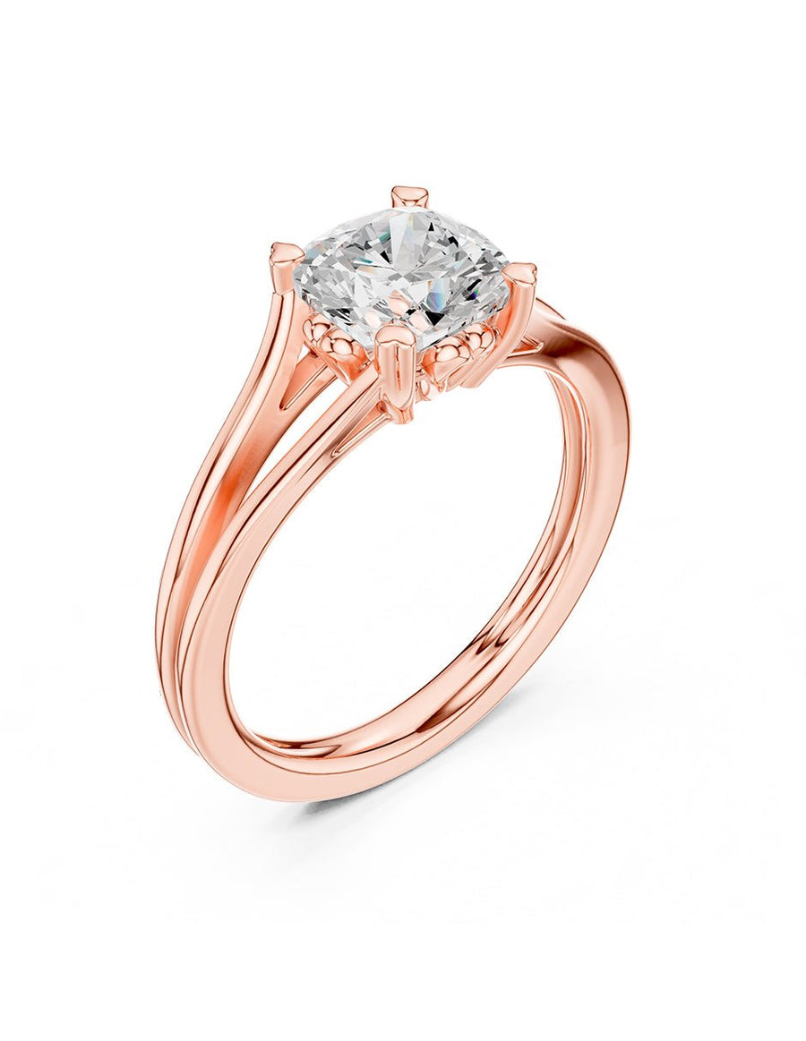 Anillo de Compromiso - solitario - AMORE111-CU-CZ