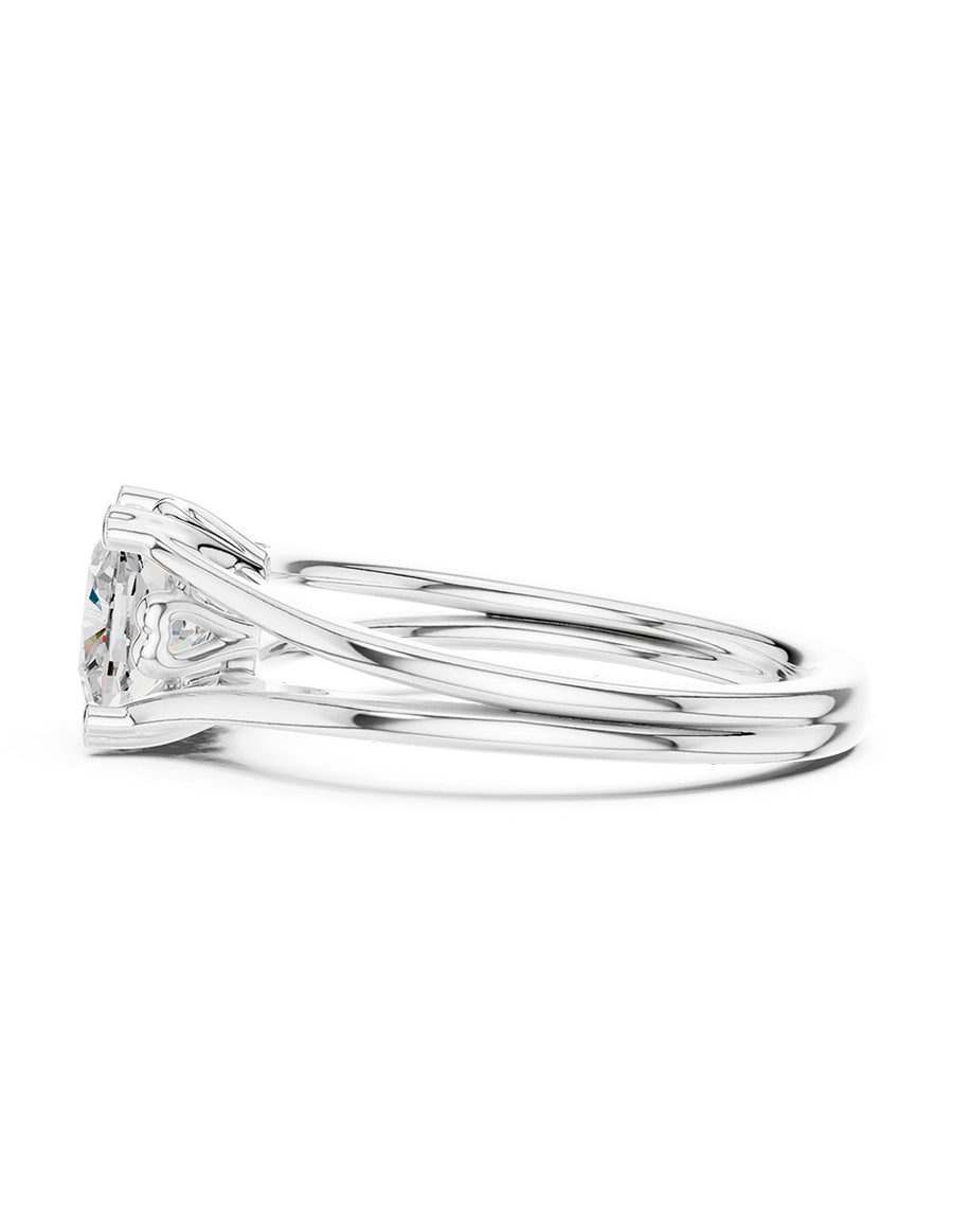 Anillo de Compromiso - solitario - AMORE111-CU-CZ
