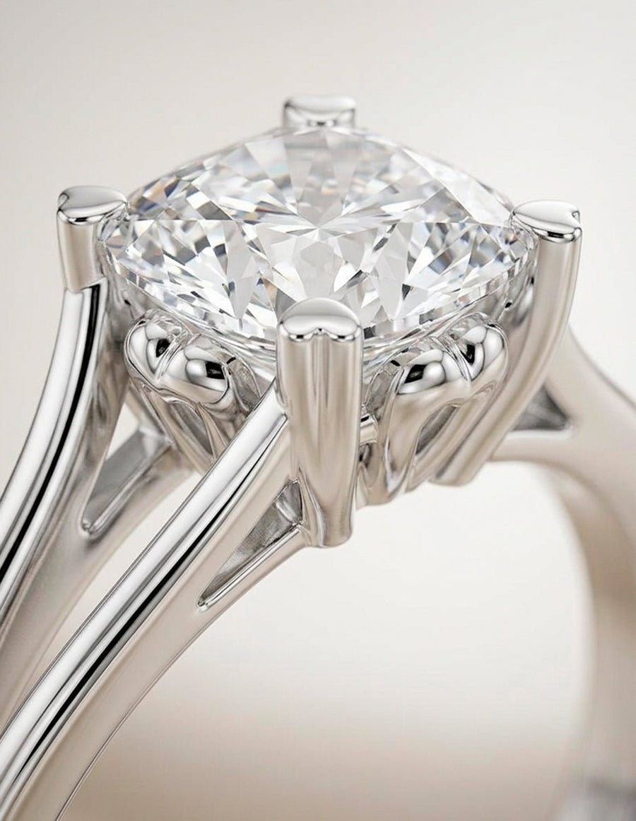 Anillo de Compromiso - solitario - AMORE111-CU-CZ