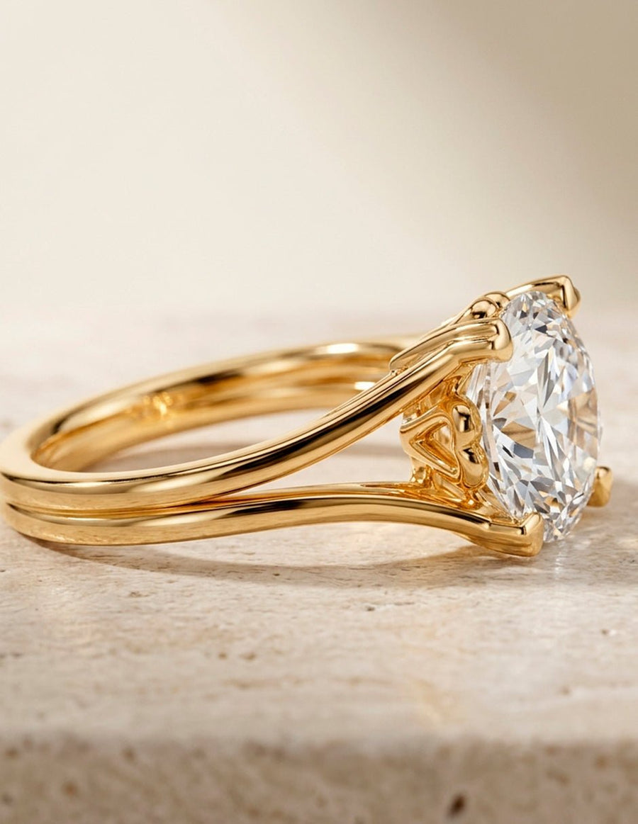 Anillo de Compromiso - solitario - AMORE111-CU-CZ