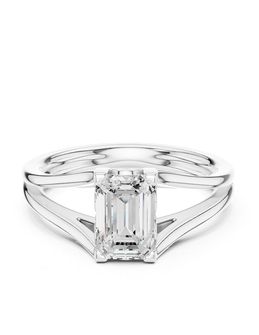 Anillo de Compromiso - solitario - AMORE112-EM-CZ