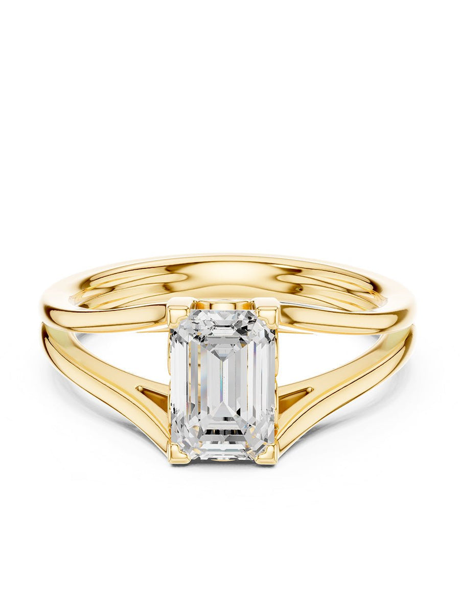 Anillo de Compromiso - solitario - AMORE112-EM-CZ
