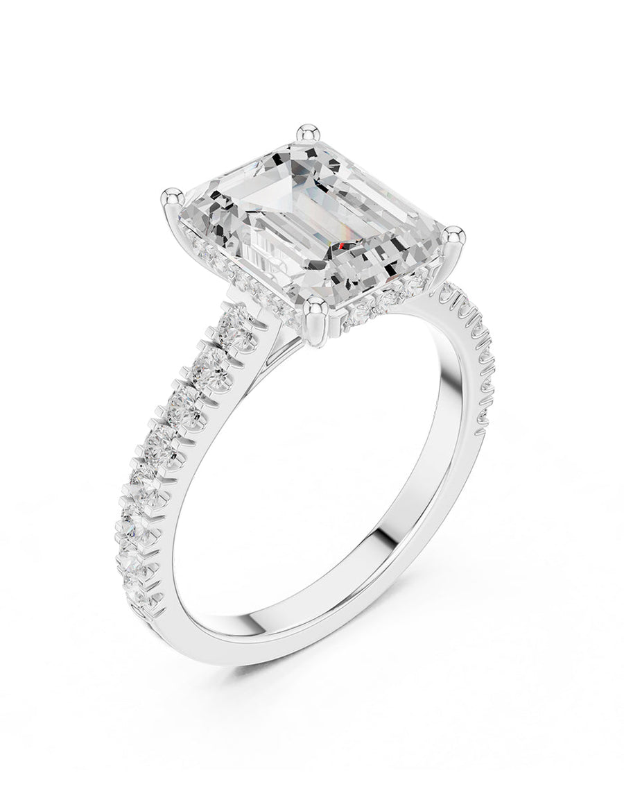 Montura para personalizar - piedras Laterales - AMORE117-EM