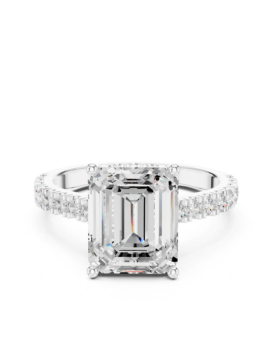 Montura para personalizar - piedras Laterales - AMORE117-EM
