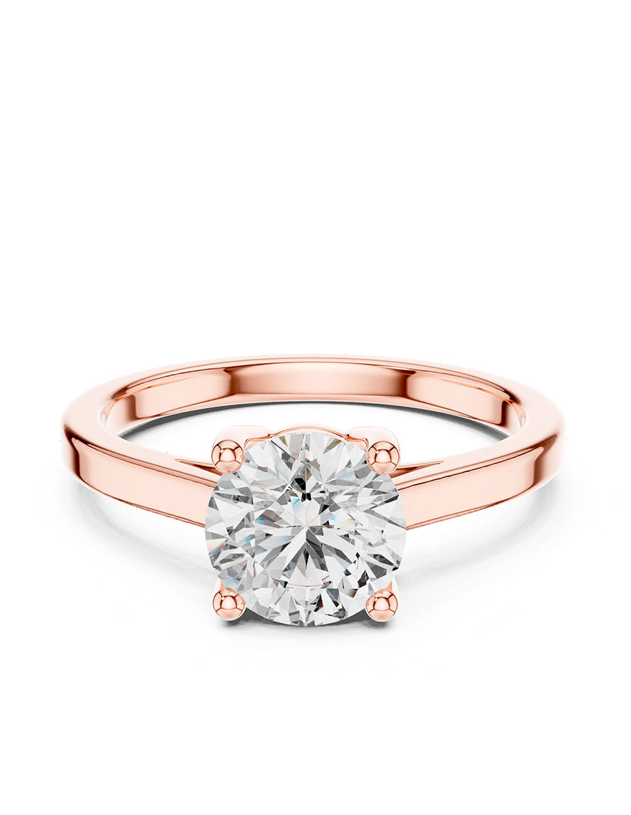 Anillo de Compromiso - solitario - AMORE12-RD-CZ