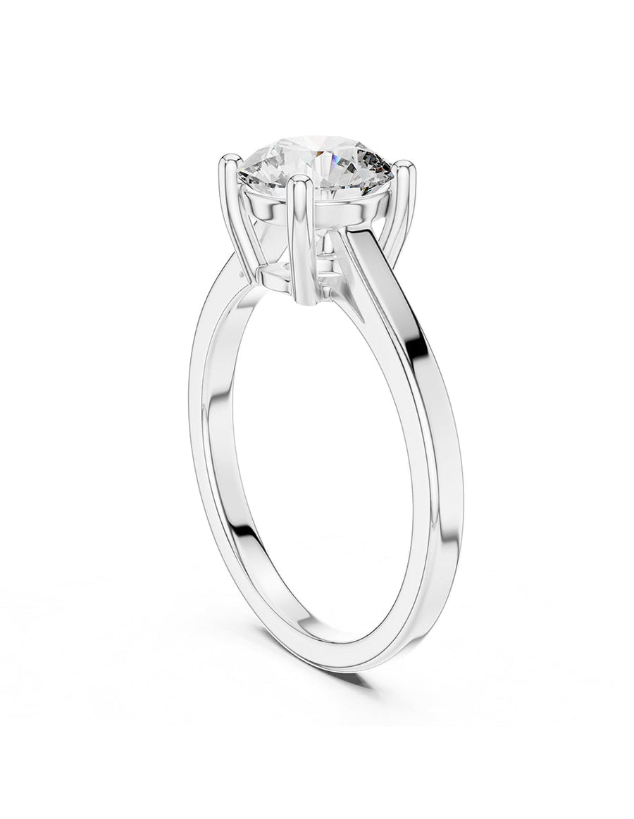 Anillo de Compromiso - solitario - AMORE12-RD-CZ