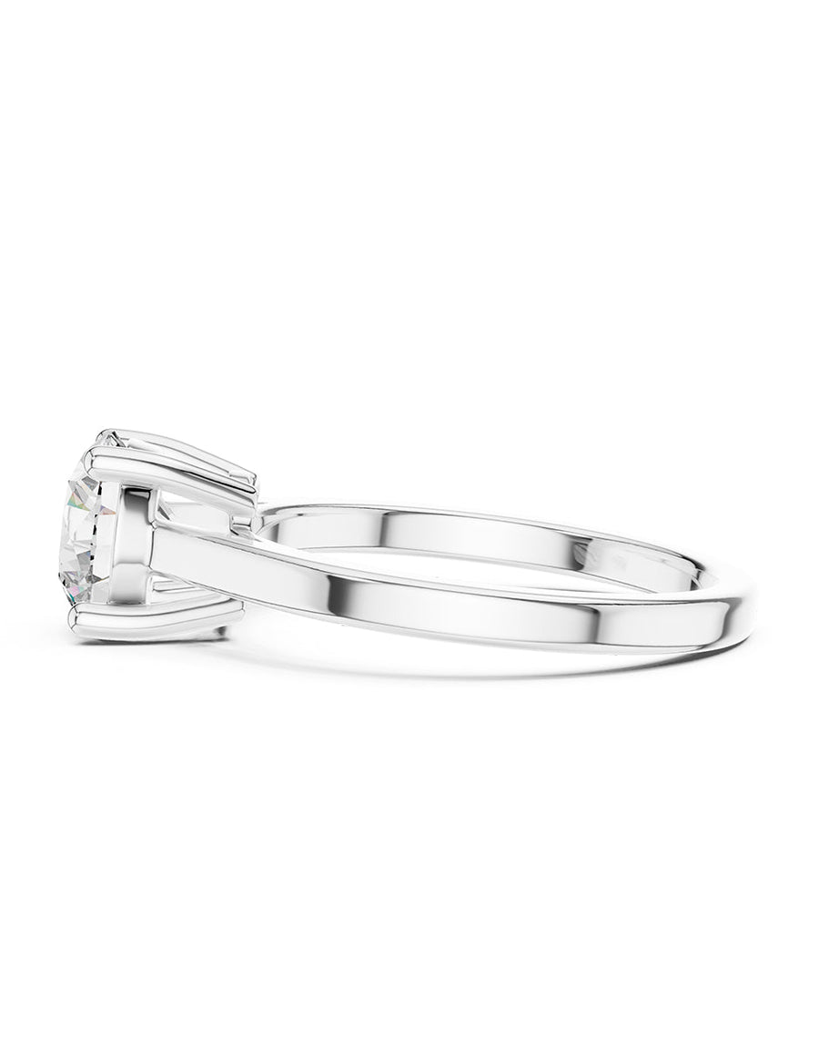 Anillo de Compromiso - solitario - AMORE12-RD-CZ